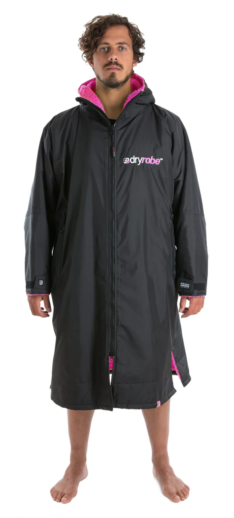 Dryrobe Long Sleeve Black/Pink-6